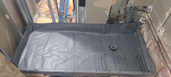 Shower system installation and waterproofing